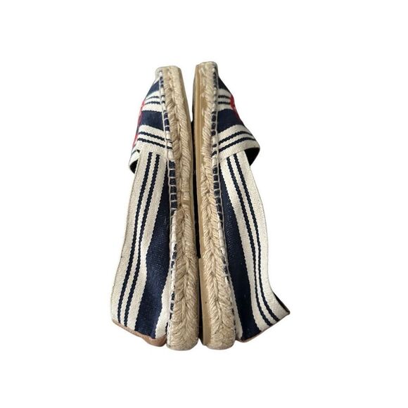 Tory Burch A-line Stripe Espadrille Womens Slip On Shoes Canvas Size:9 - Picture 7 of 10